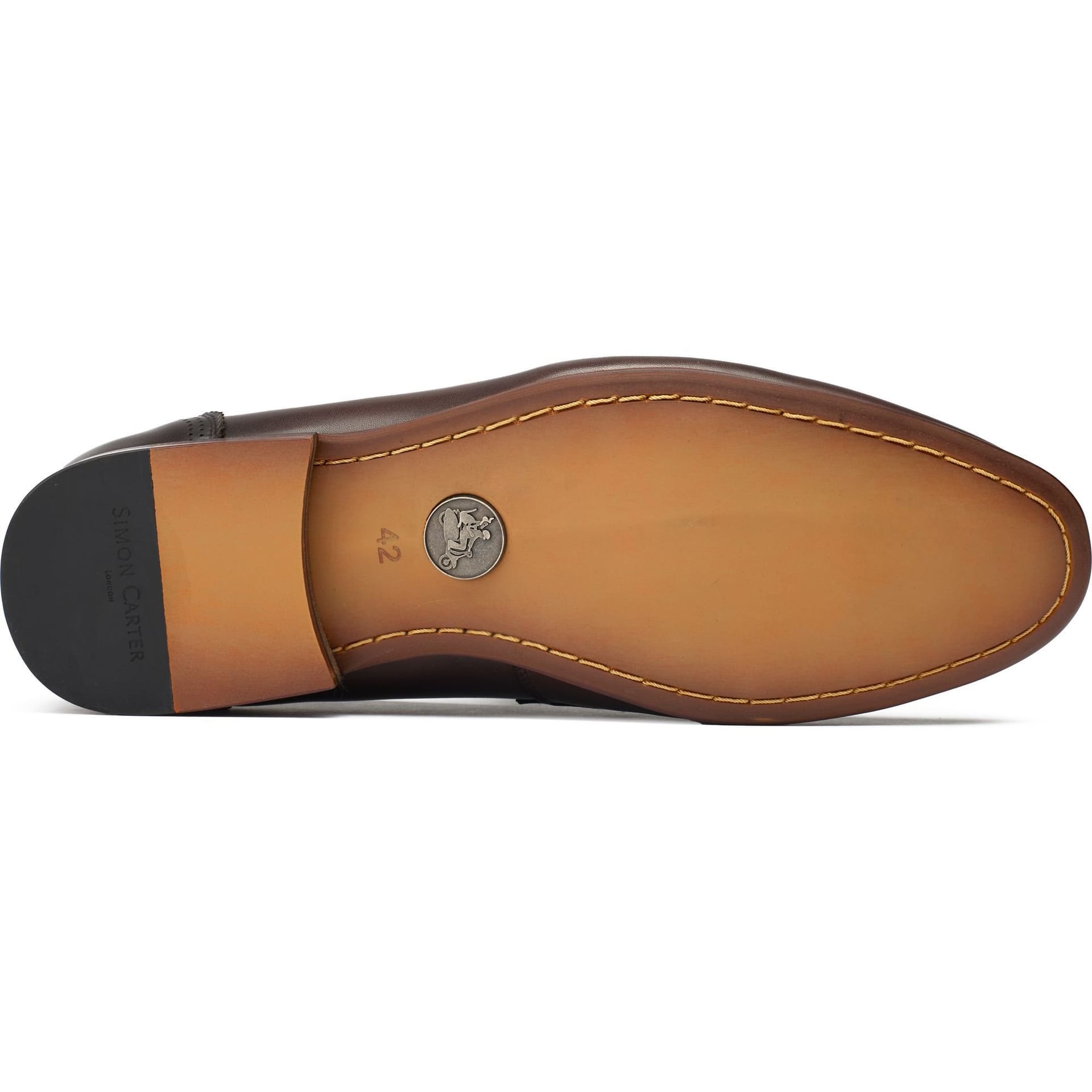 Simon Carter SIMON CARTER Men's Pike Loafer Shoes in Brown - 4