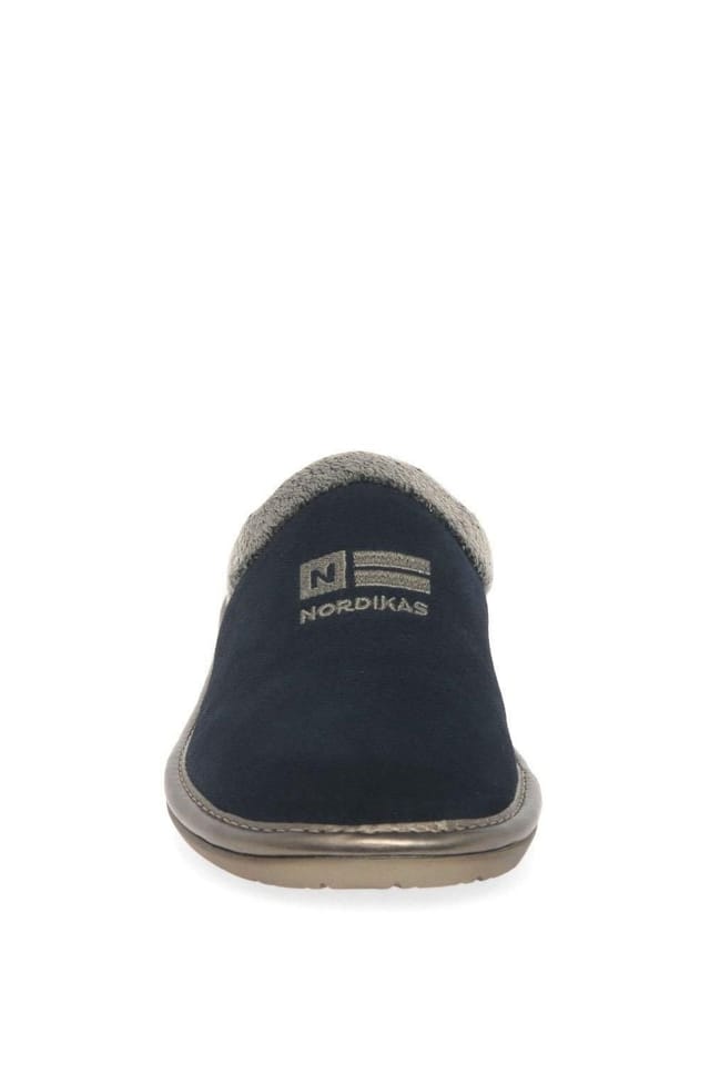 Nordikas Nordikas Women's 'Natala III' Suede Mule Slippers in Navy - 3