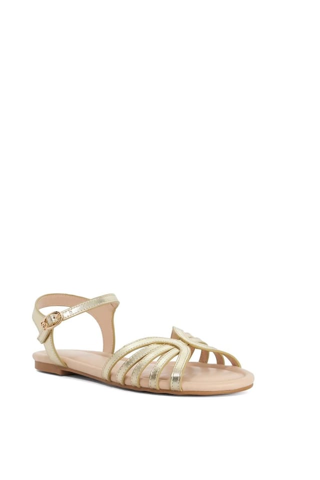 Dune London Dune London Women's 'Lilou' Leather Sandals in Metallics - 2