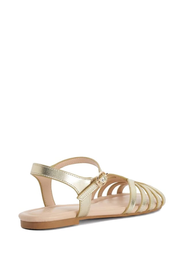 Dune London Dune London Women's 'Lilou' Leather Sandals in Metallics - 3