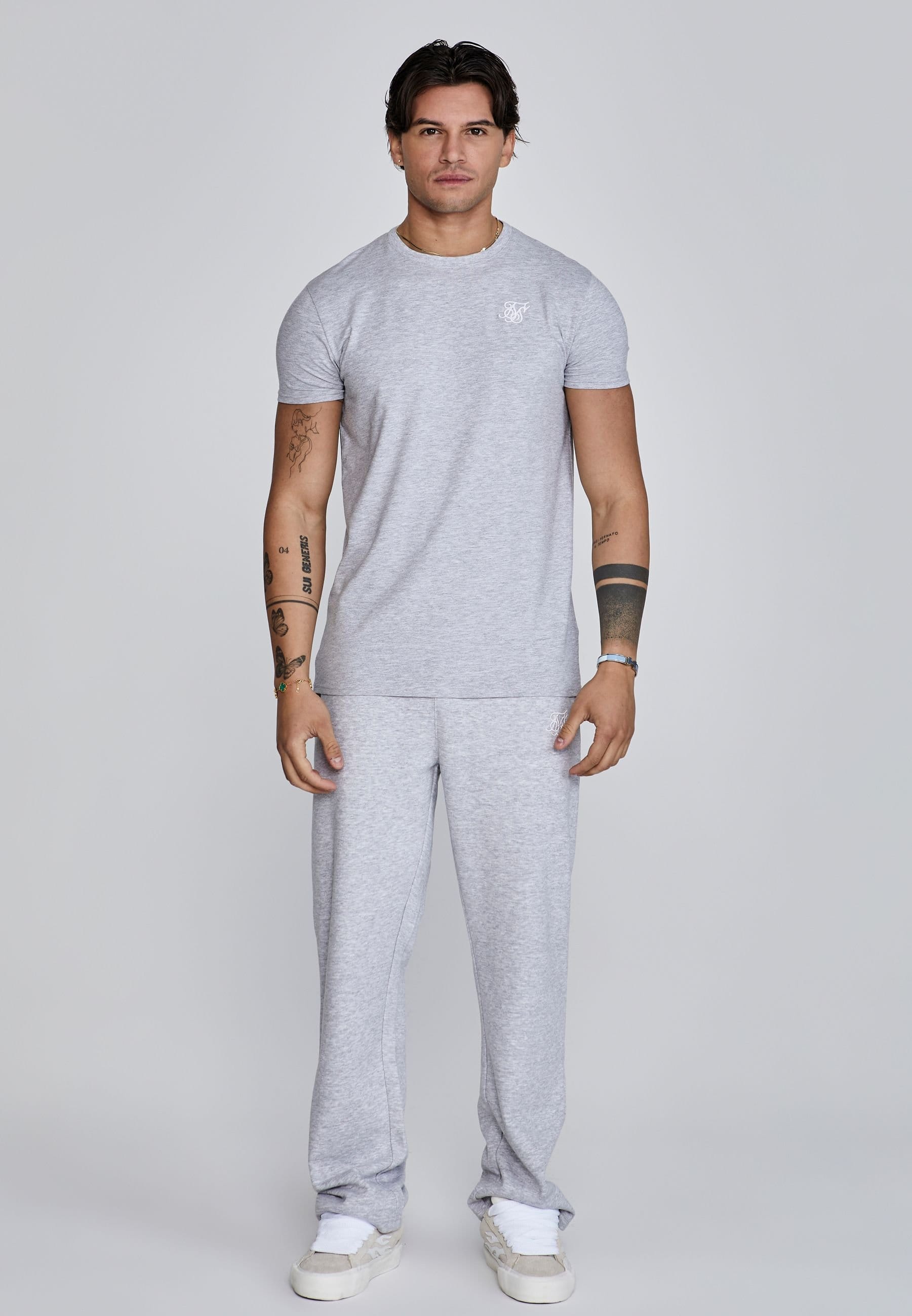 SikSilk SikSilk Men's Grey Marl Track Pants - 4