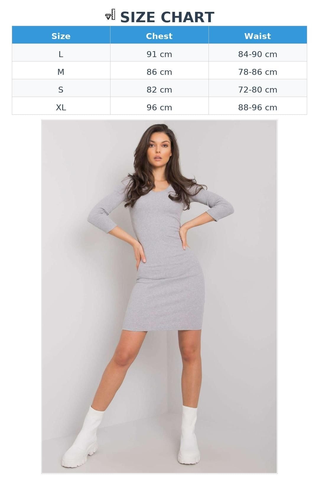 Love Lace Love Lace Women's Fitted Pencil Dress with Heart Neckline in Grey - 4