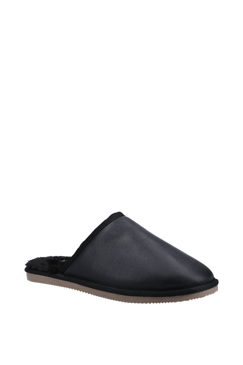 Hush Puppies Hush Puppies Men's 'Coady' Leather Slipper in Black