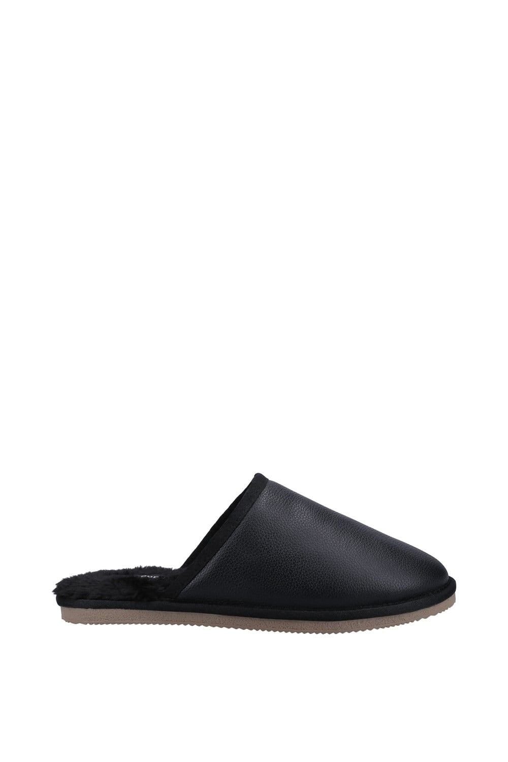 Hush Puppies Hush Puppies Men's 'Coady' Leather Slipper in Black - 4