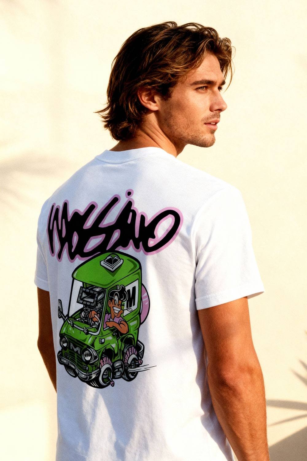 Mossimo Mossimo Men's Fresh Delivery T-Shirt in White - 3