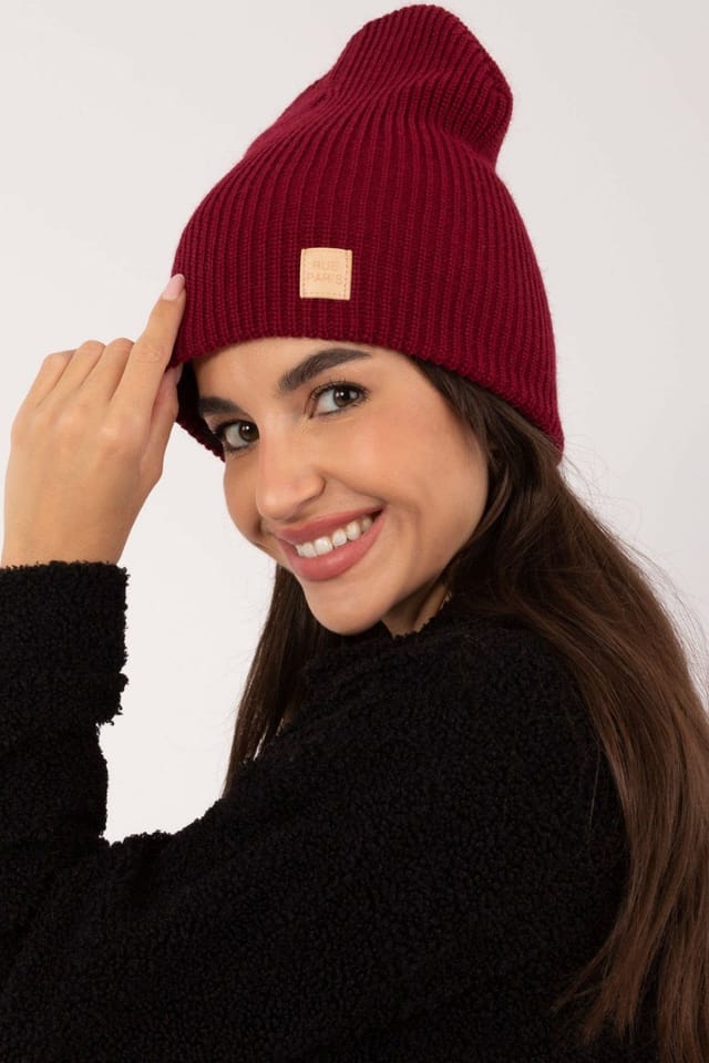 Love Lace Love Lace Women's Classic Soft Acrylic Beanie Hat for Everyday Comfort & Style in Red - 2