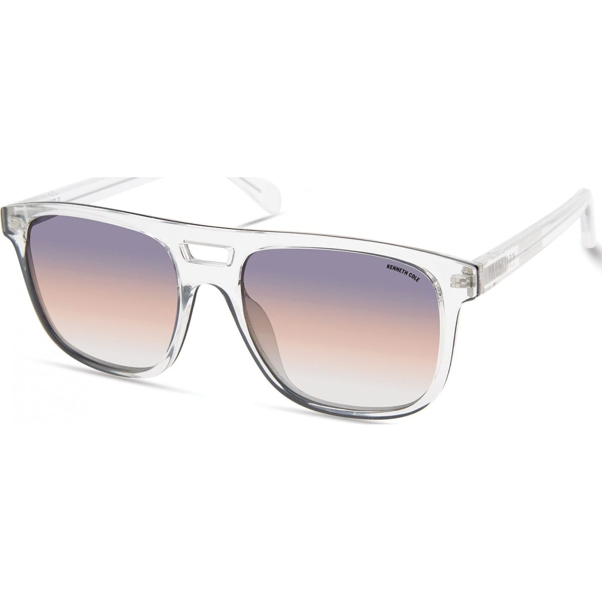Kenneth Cole Kenneth Cole Men's KC2975-5426W Square/Rectangle Sunglasses in Clear - 1