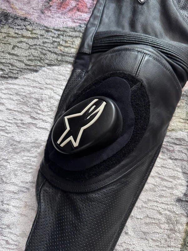 Alpinestars Alpinestars Stella Womens Track Leather Motorcycle Pants - Black - Size US 12 / EUR 48 (Like New)