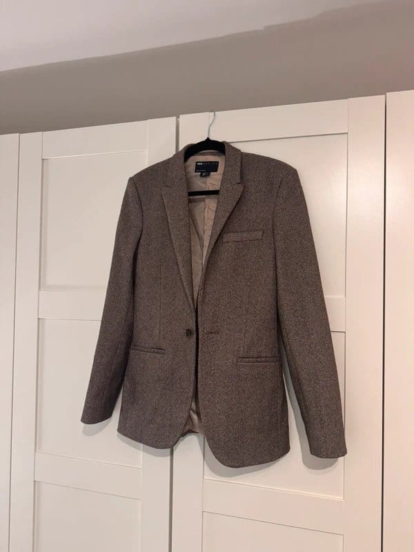 ASOS Asos Design Brown Herringbone Blazer - 1