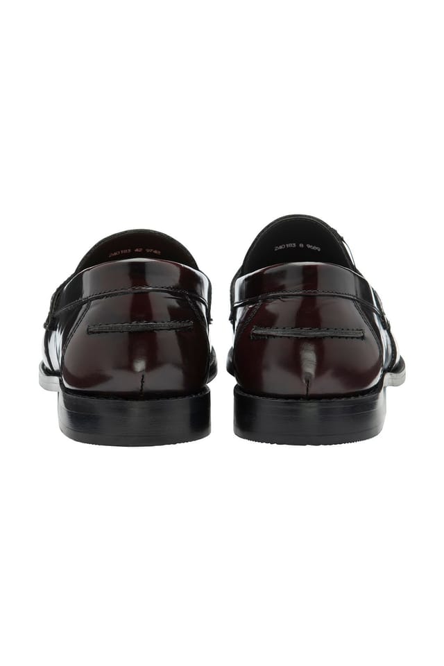 Frank Wright Frank Wright Men's Leather 'Bounty' Loafers in Dark Red - 3