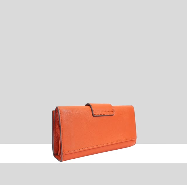 Paul Costelloe Paul Costelloe Women's Alto Leather Purse in Orange - 2
