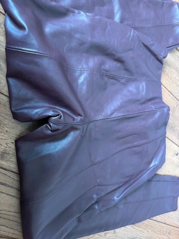 New Look Burgundy leather look leggings BNWOT