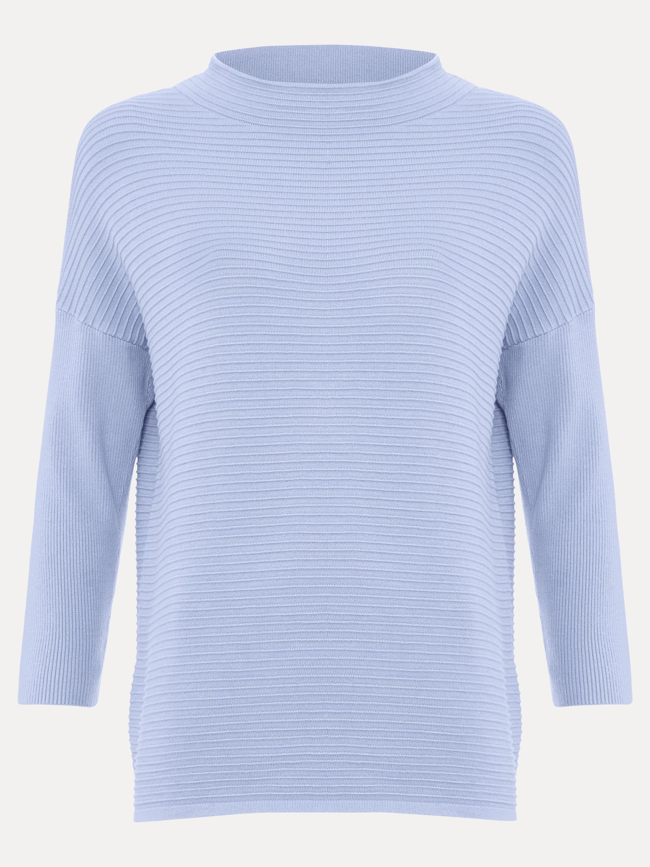 Phase Eight Phase Eight Women's Elise Ripple Long Sleeve Jumper in Baby Blue - 2