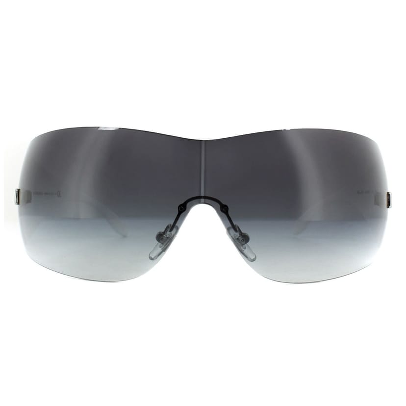 Versace Versace Women's Shield Silver Grey Gradient Sunglasses - 1
