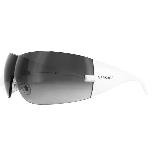 Versace Versace Women's Shield Silver Grey Gradient Sunglasses - 2