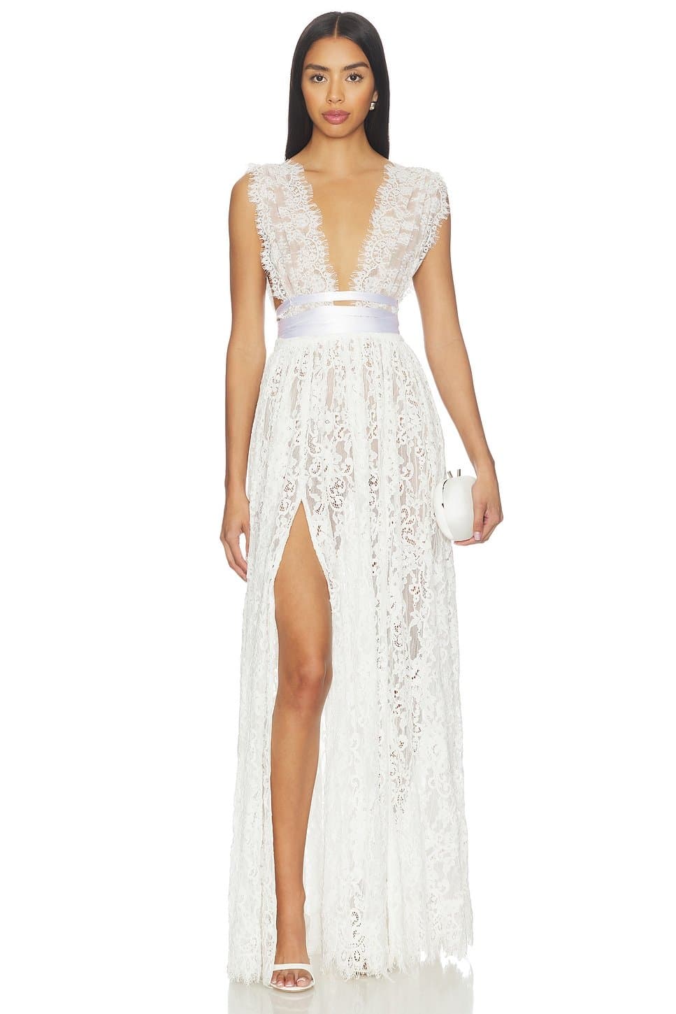 revolve Goddess Lace Gown