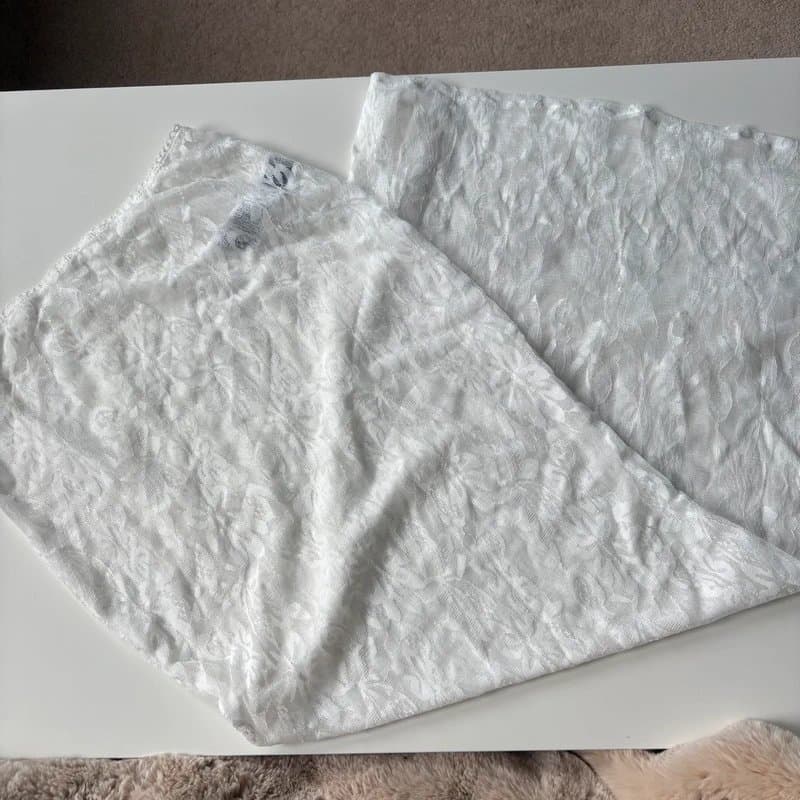 Shein White lace skirt