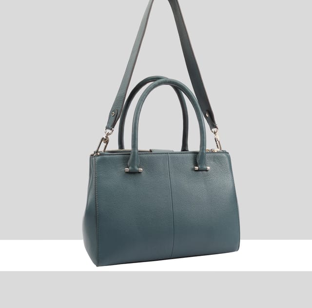 Paul Costelloe Paul Costelloe Women's Miami Leather Shoulder Bag in Dark Green - 2