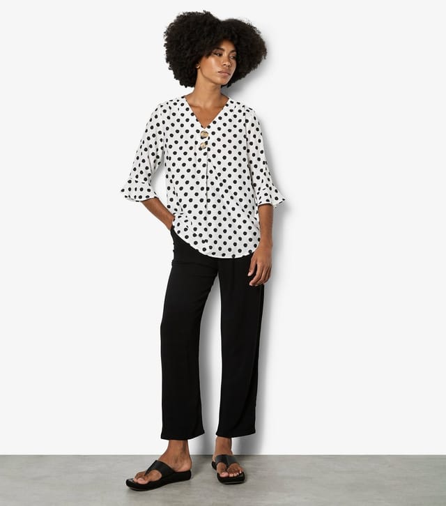 Apricot Women's Polka Dot Blouse Apricot New Look - 2
