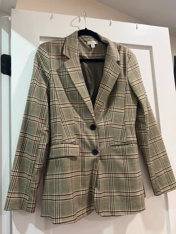 Topshop Topshop plaid blazer