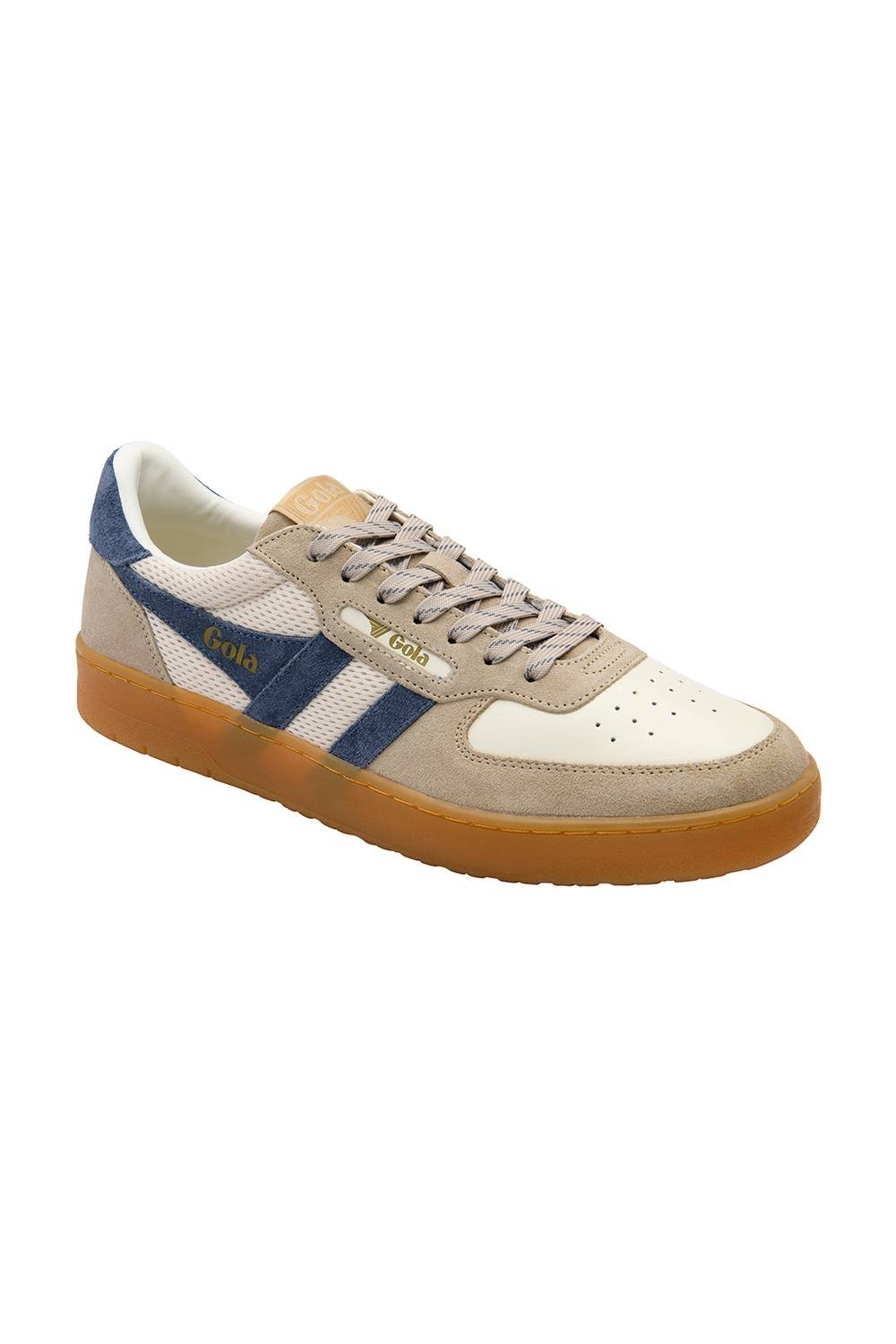 Gola Classics Gola Classics Men's 'Hawk 83' Leather Lace-Up Trainers in Off-White - 3
