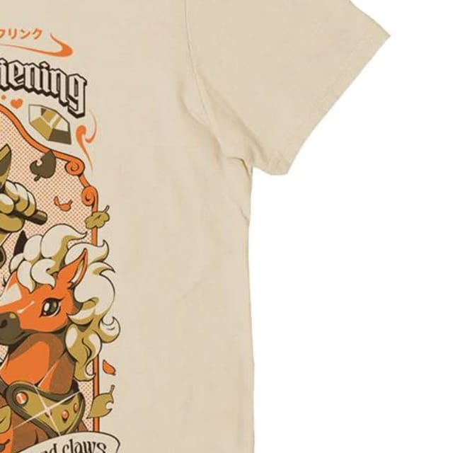 Ilustrata Ilustrata Men's Kitty´s To The Past T-Shirt in Cream - 2