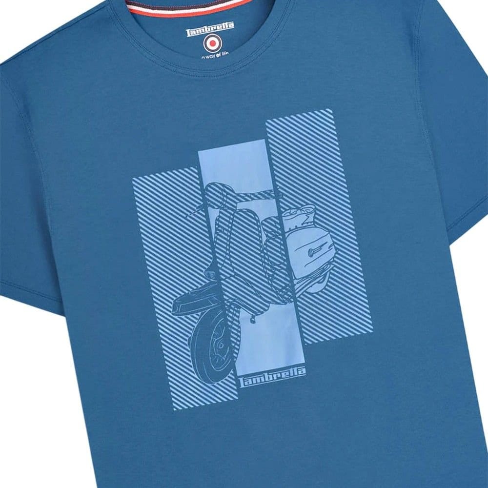 Lambretta Lambretta Men's Scooter T-Shirt in Dark Blue - 4