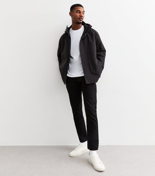 New Look Men's 2 Pack of Black/White Regular Fit Cotton T-Shirts New Look - 3