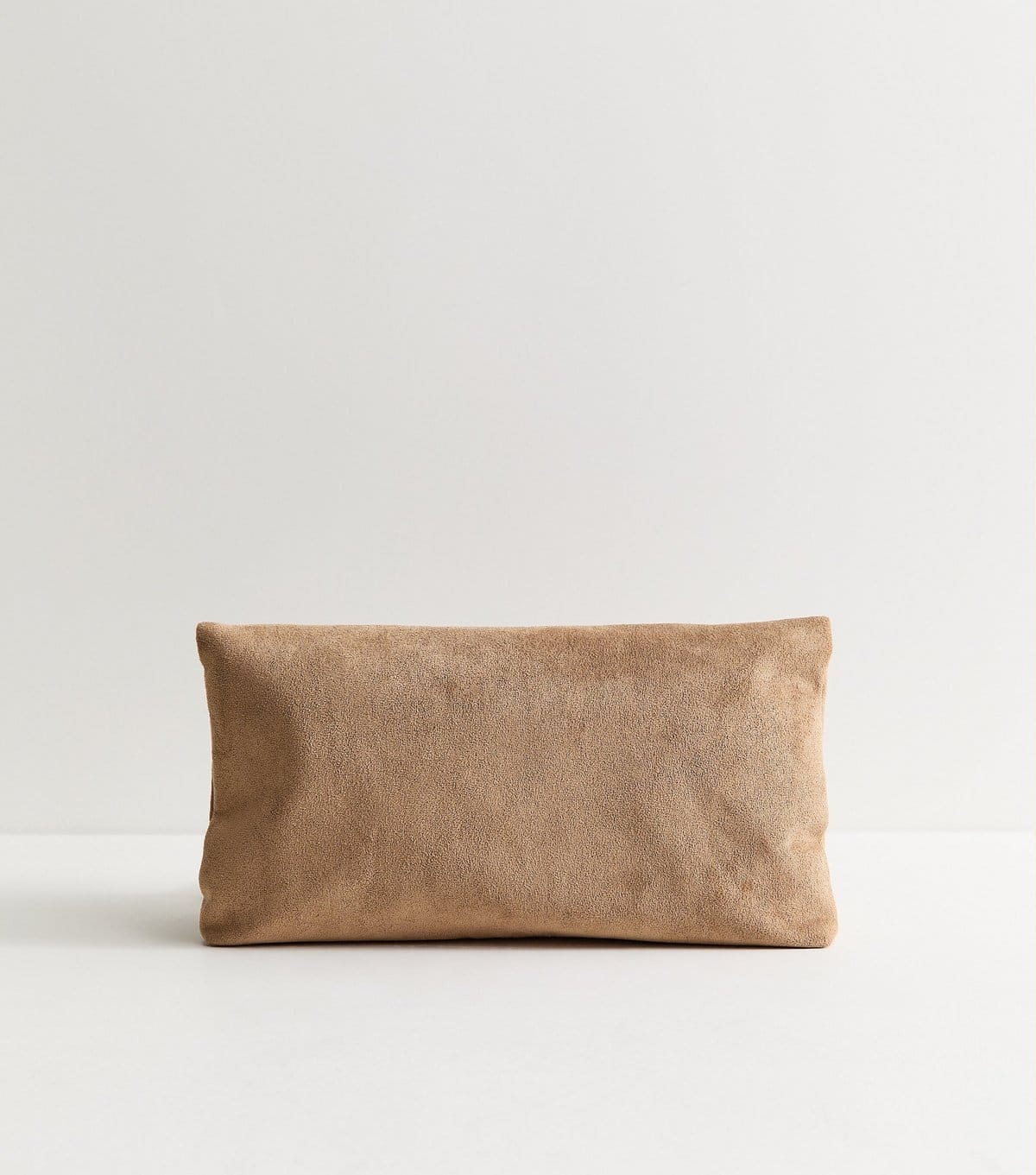 New Look Camel Faux Suede Tassel Charm Clutch Bag Vegan New Look - 4