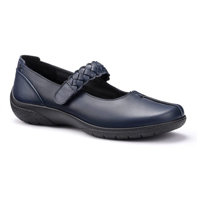 Hotter Hotter Women's Wide Fit 'Shake II' Mary Janes in Mid Navy - 2