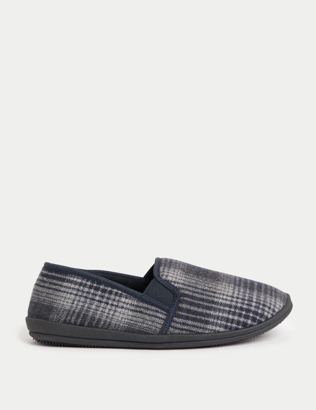 Marks & Spencer M&S Fleece Lined Slippers with Freshfeet™ Black Mix