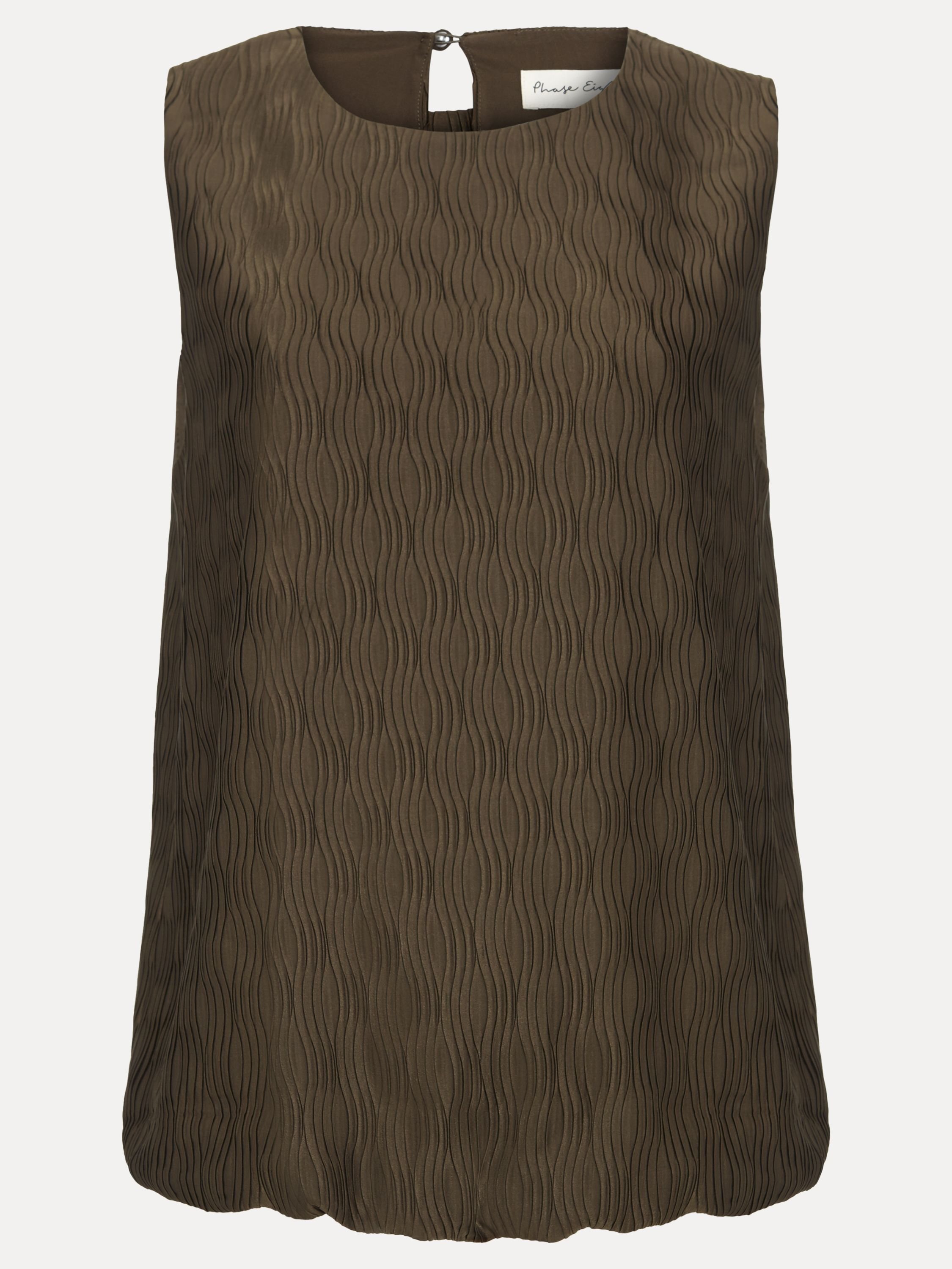 Phase Eight Phase Eight Women's Zula Textured Bubble Sleeveless Blouse in Dark Olive - 2