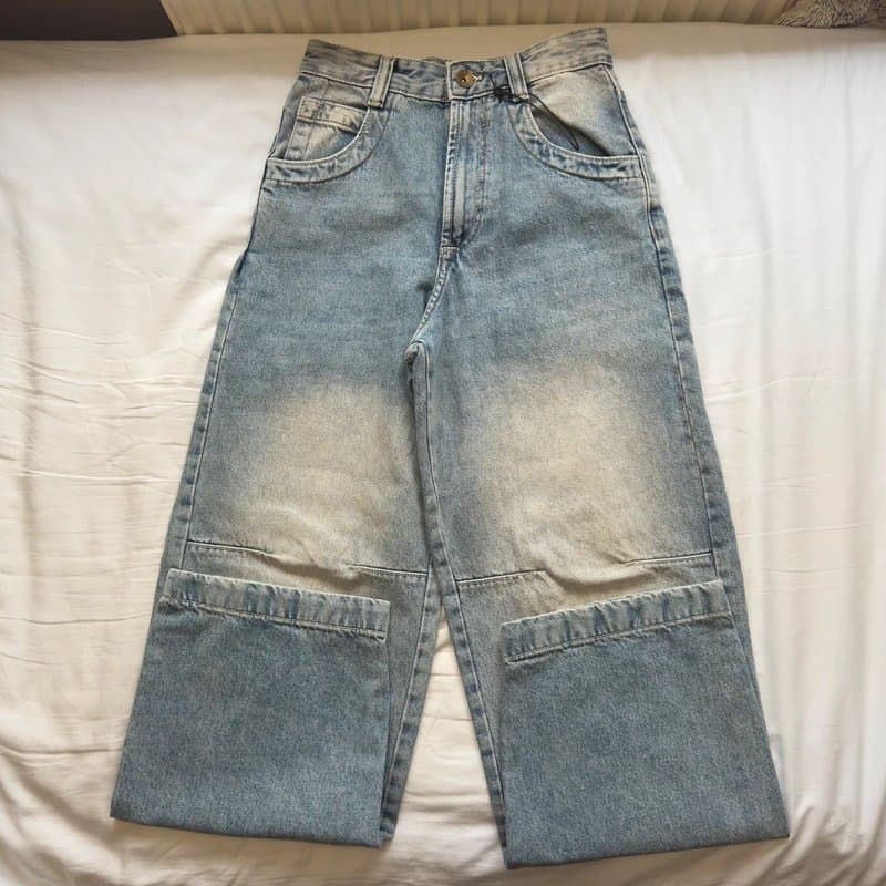 Bershka Bershka Super baggy embroidered Cargo Jeans