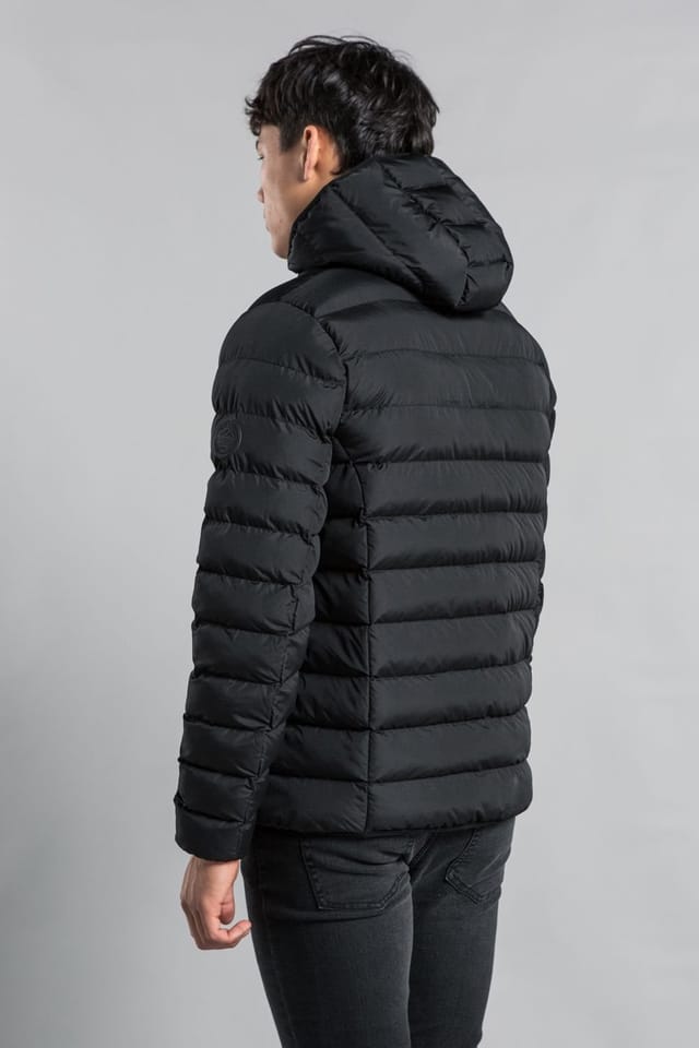 Tokyo Laundry Tokyo Laundry Men's Padded Hooded Jacket with Full Zip in Black - 2