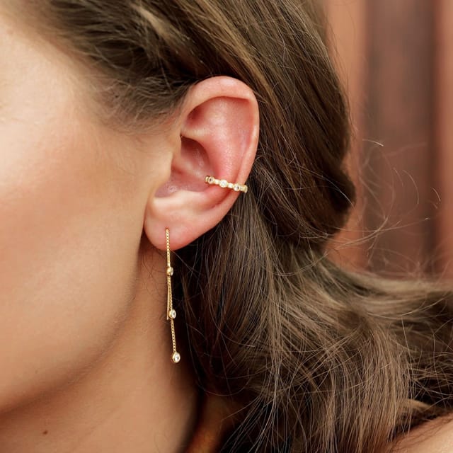 Gold Trip Gold Trip Women's Waterfall Threader Earrings in Gold - 3