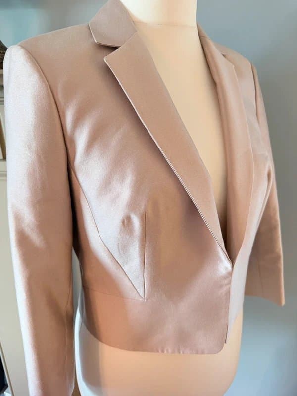 Hobbs HOBBS Special Occasion Dusty Pink Silk & Wool Jacket UK12