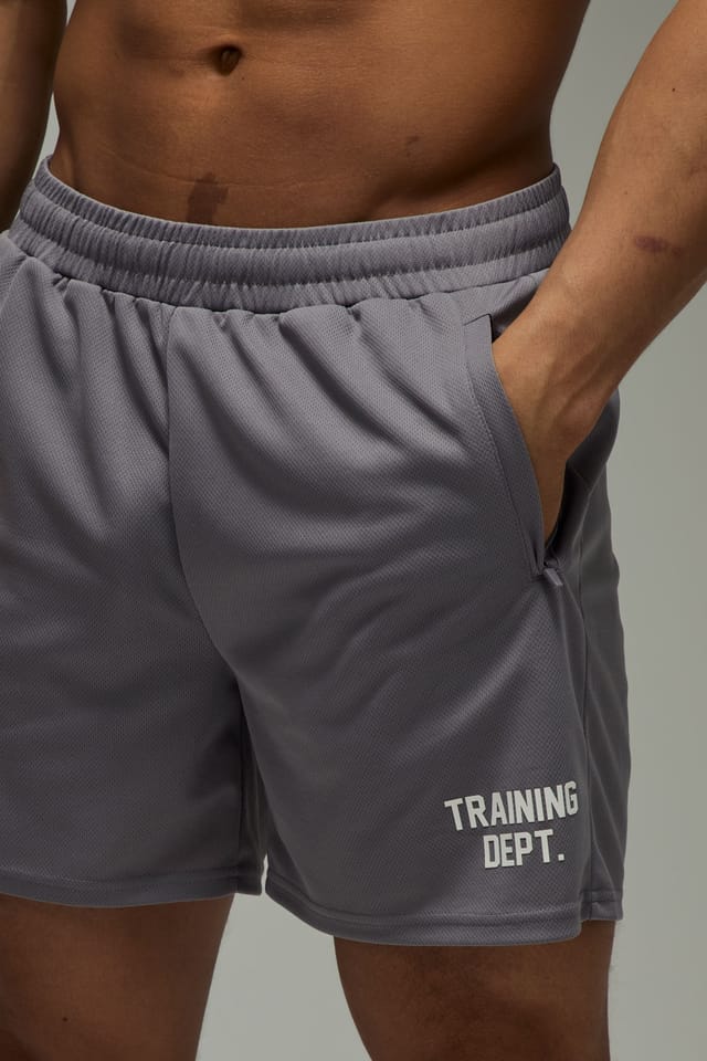 Training Dept. Training Dept. Men's Training Dept Airflow Tech 5inch Short in Light Grey - 3