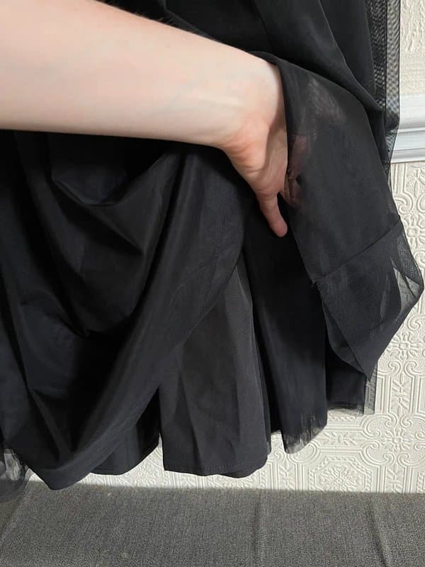Never Fully Dressed Never fully dressed Black Mesh Monika dress size UK 8