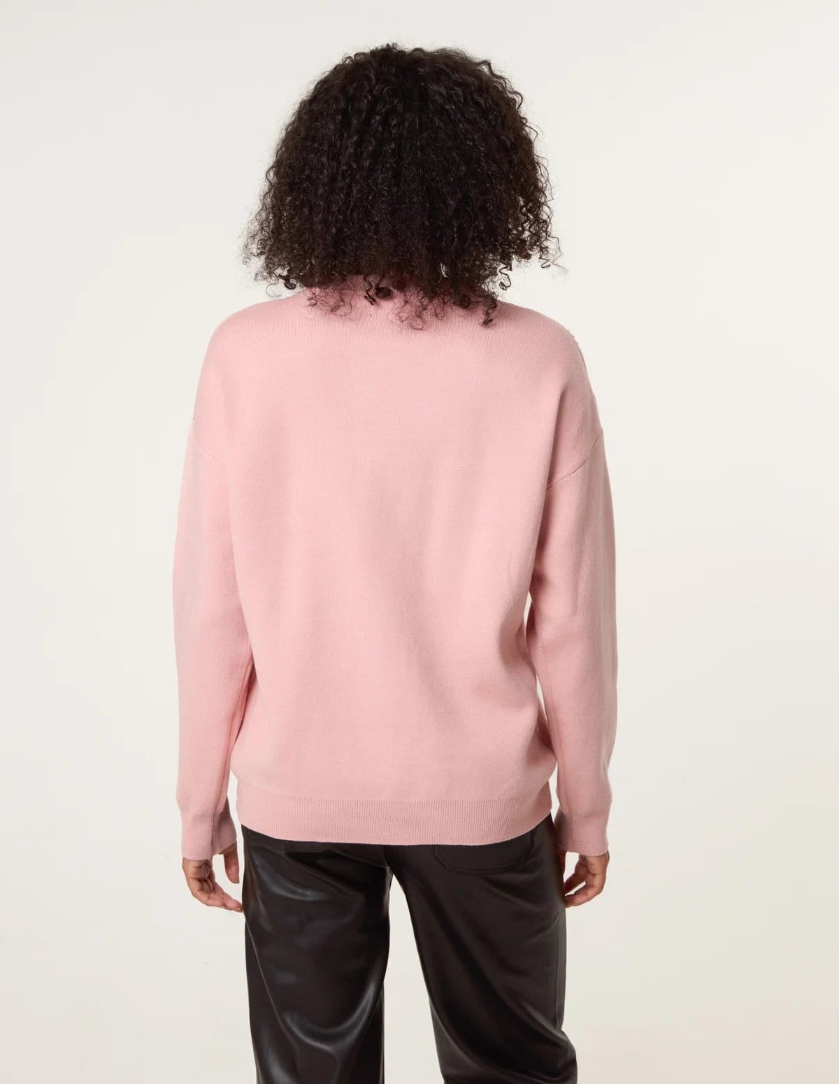 Blue Vanilla Diamante And Pearl Bow Knit Jumper - 4