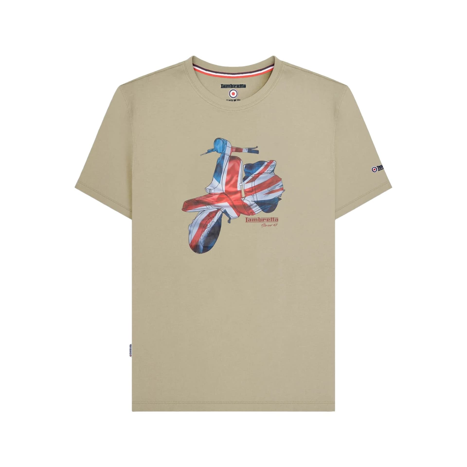 Lambretta Lambretta Men's SS25 Scooter T-Shirt in Stone