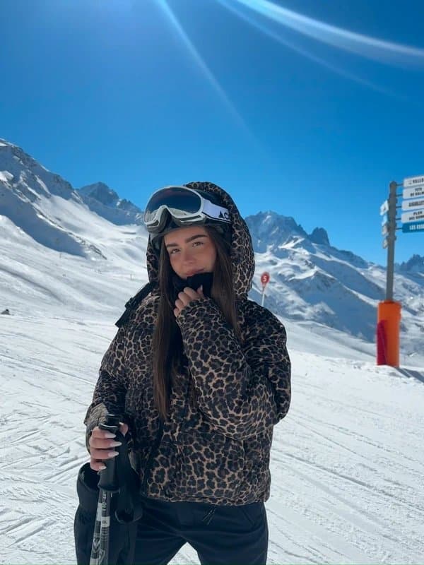Bershka Leopard print puffer coat