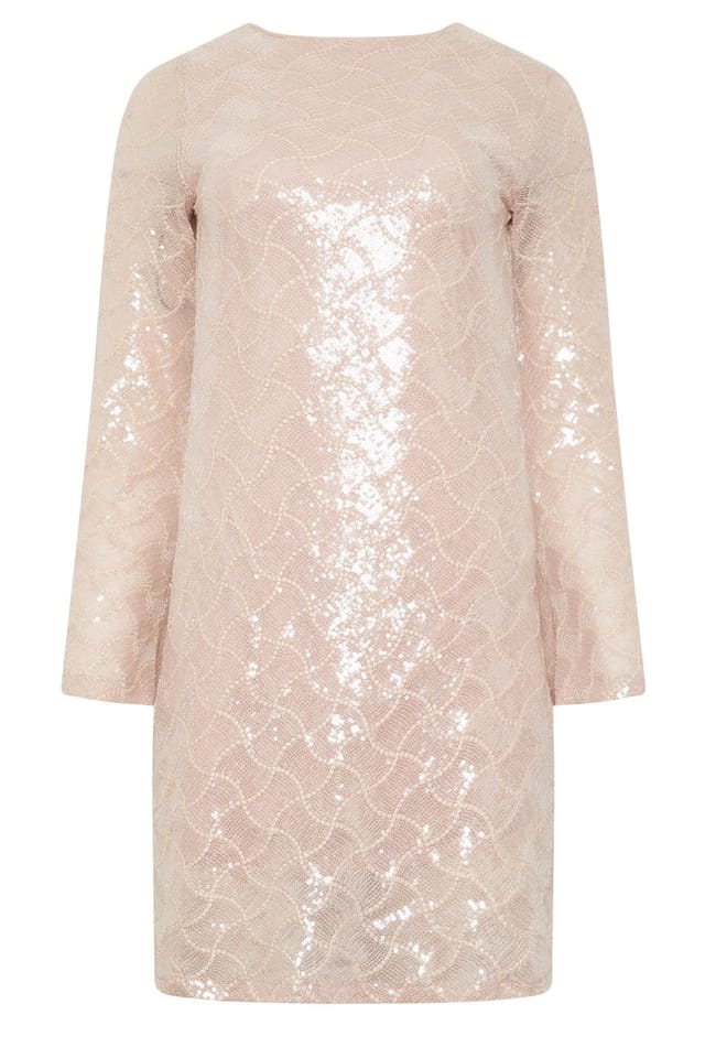 Star by Julien Macdonald Star by Julien Macdonald Women's Sequin Cowl Back Mini Dress in Light Pink - 2