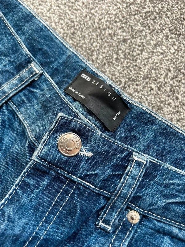 ASOS ASOS check print jeans