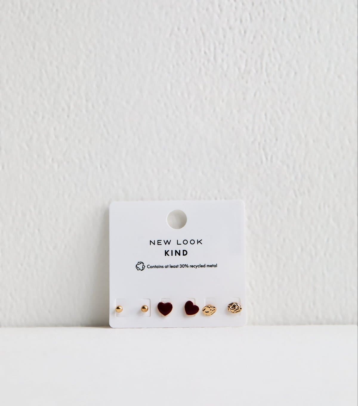 New Look Pack Of 3 Gold Tone Stud Earrings New Look