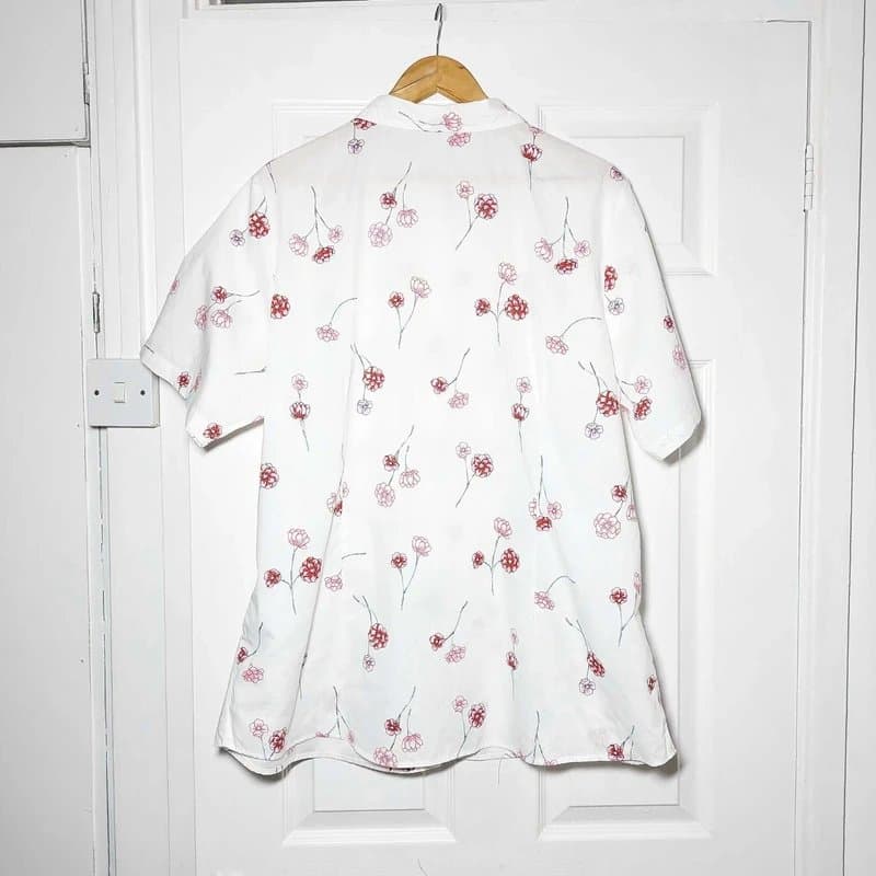 Cotton Traders Cotton traders white floral summer shirt size UK 22