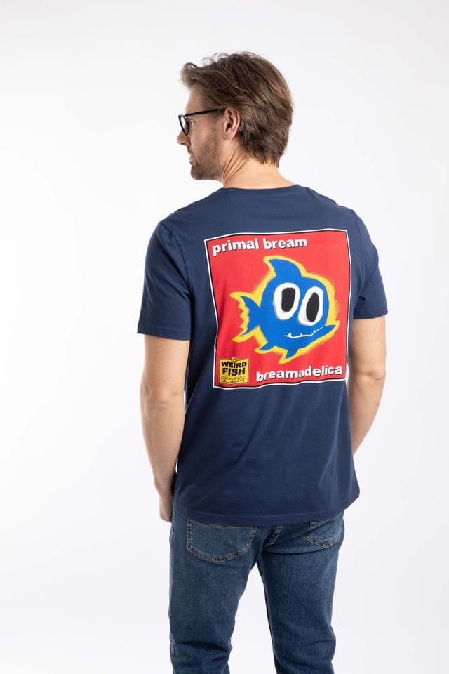 Weird Fish Weird Fish Men's Primal Bream Artist T-Shirt in Dark Blue - 3