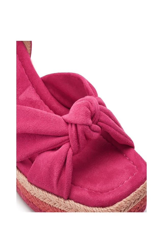 Moda In Pelle Moda In Pelle Women's 'Margaritaa' Alcantara Wedges in Pink - 3