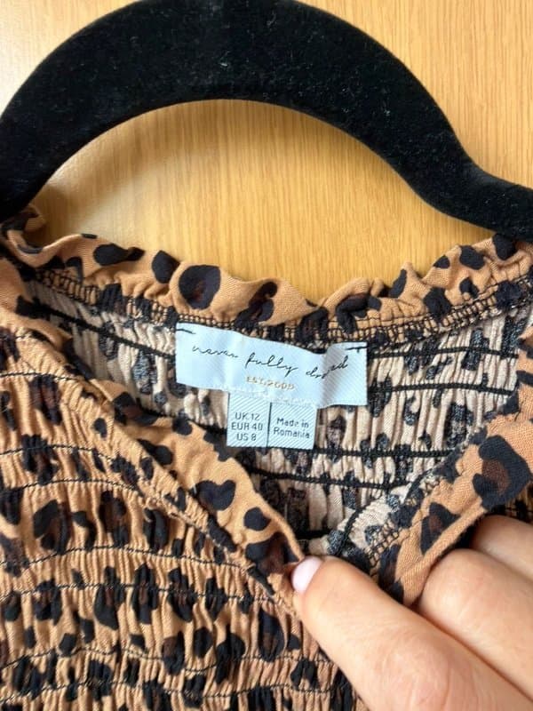 Never Fully Dressed Never Fully Dressed  leopard print dress