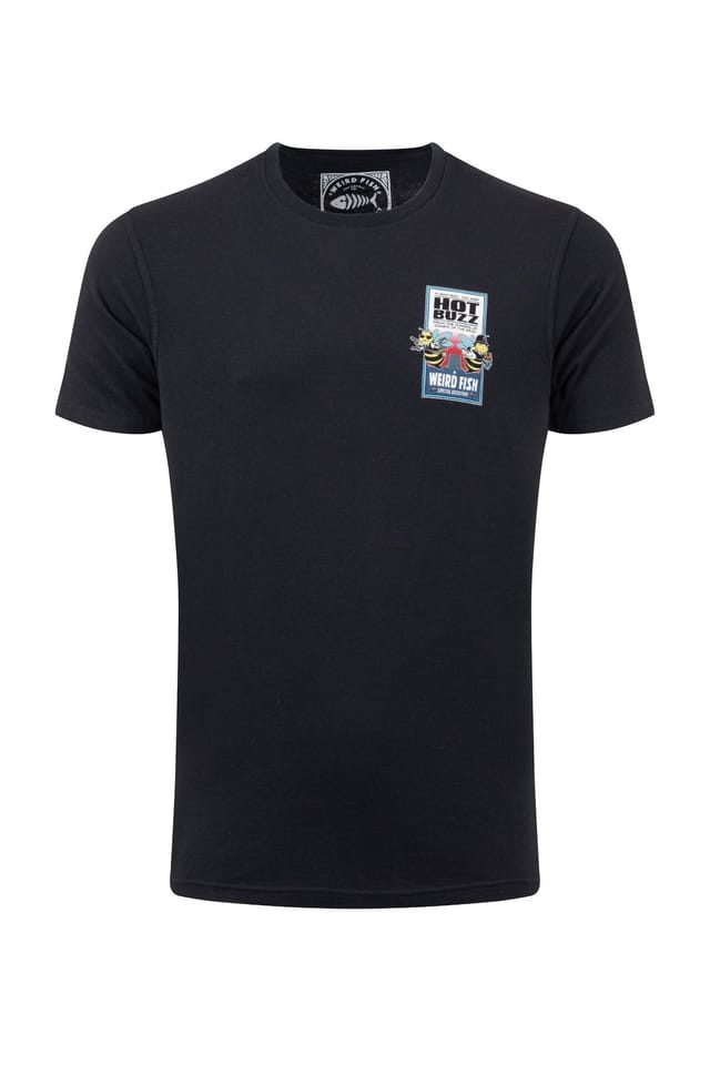 Weird Fish Weird Fish Men's Hot Buzz Artist T-Shirt in Black - 2