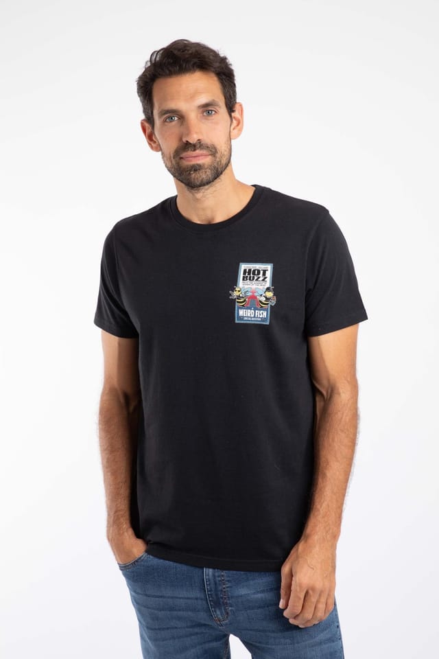 Weird Fish Weird Fish Men's Hot Buzz Artist T-Shirt in Black - 3